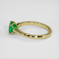1.46 Ct. Emerald Ring, 18K Yellow Gold 4