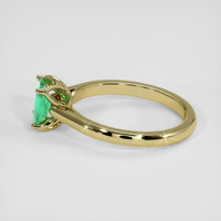 0.60 Ct. Emerald Ring, 18K Yellow Gold 4