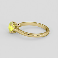 1.23 Ct. Greenish Yellow Chrysoberyl Ring, 18K Yellow Gold 4