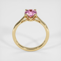 1.20 Ct. Pink Sapphire Ring, 18K Yellow Gold 3