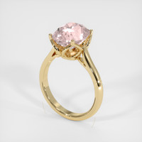 5.28 Ct. Padparadscha Sapphire Ring, 18K Yellow Gold 2