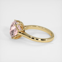 5.28 Ct. Padparadscha Sapphire Ring, 18K Yellow Gold 4