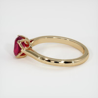 1.15 Ct. Ruby Ring, 18K Yellow Gold 4