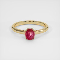 1.19 Ct. Ruby Ring, 18K Yellow Gold 1