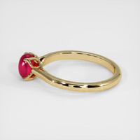 1.19 Ct. Ruby Ring, 18K Yellow Gold 4