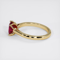 1.49 Ct. Ruby Ring, 18K Yellow Gold 4