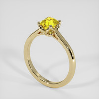 1.21 Ct. Yellow Sapphire Ring, 18K Yellow Gold 2