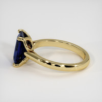 3.05 Ct. Blue Sapphire Ring, 18K Yellow Gold 4
