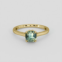 1.55 Ct. Bi Color Sapphire Ring, 18K Yellow Gold 1
