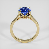 3.95 Ct. Blue Sapphire Ring, 18K Yellow Gold 3