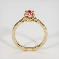 1.06 Ct. Padparadscha Sapphire Ring, 18K Yellow Gold 3