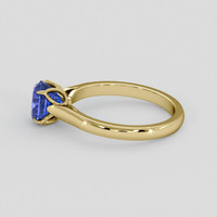 3.31 Ct. Blue Sapphire Ring, 18K Yellow Gold 4