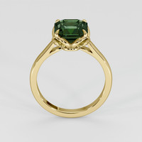 4.05 Ct. Yellowish Green Sapphire Ring, 18K Yellow Gold 3