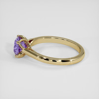 1.49 Ct. Bi Color Sapphire Ring, 18K Yellow Gold 4