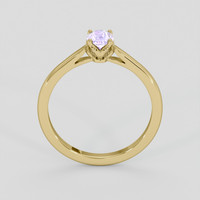 0.92 Ct. Bluish Purple Sapphire Ring, 18K Yellow Gold 3