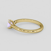 0.92 Ct. Bluish Purple Sapphire Ring, 18K Yellow Gold 4
