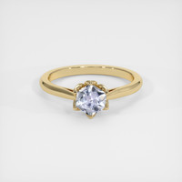0.88 Ct. Sapphire Ring, 18K Yellow Gold 1
