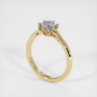 0.88 Ct. Sapphire Ring, 18K Yellow Gold 2