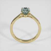 1.63 Ct. Bluish Green Sapphire Ring, 18K Yellow Gold 3