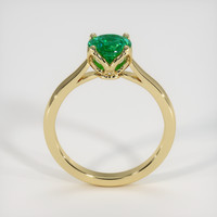 1.05 Ct. Emerald Ring, 18K Yellow Gold 3