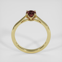 0.70 Ct. Pinkish Brown Sapphire Ring, 18K Yellow Gold 3