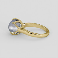 9.05 Ct. White Sapphire Ring, 18K Yellow Gold 4