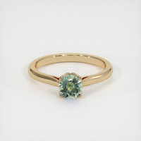 0.65 Ct. Sapphire Ring, 18K Yellow Gold 1