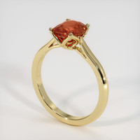 1.62 Ct. Orangish Brown Sapphire Ring, 18K Yellow Gold 2