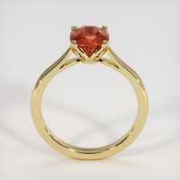 1.62 Ct. Orangish Brown Sapphire Ring, 18K Yellow Gold 3