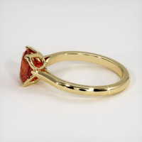 1.62 Ct. Orangish Brown Sapphire Ring, 18K Yellow Gold 4