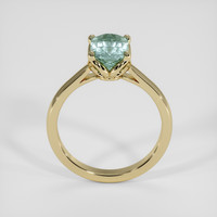 1.83 Ct. Bluish Green Sapphire Ring, 18K Yellow Gold 3
