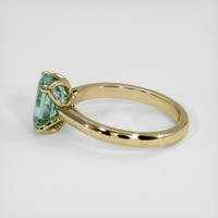 1.83 Ct. Bluish Green Sapphire Ring, 18K Yellow Gold 4