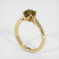 1.41 Ct. Sapphire Ring, 18K Yellow Gold 2