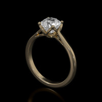 1.79 Ct. Sapphire Ring, 18K Yellow Gold 2