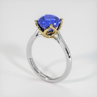 4.05 Ct. Sapphire Ring, 14K Yellow & White 2