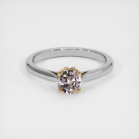 0.62 Ct. Sapphire Ring, 14K Yellow & White 1
