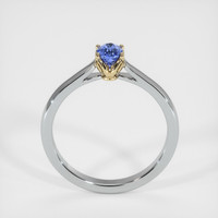 0.48 Ct. Blue Sapphire Ring, 18K Yellow & White 3