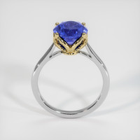 4.05 Ct. Blue Sapphire Ring, 18K Yellow & White 3