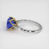 4.05 Ct. Blue Sapphire Ring, 18K Yellow & White 4