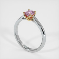 0.62 Ct. Sapphire Ring, 18K Yellow & White 2