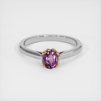 0.57 Ct. Sapphire Ring, 18K Yellow & White 1