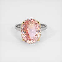 12.01 Ct. Sapphire Ring, 18K Yellow & White 1