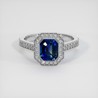 2.58 Ct. Bi Color Sapphire Ring, Platinum 950 1