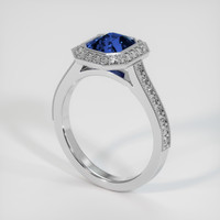 2.58 Ct. Bi Color Sapphire Ring, Platinum 950 2