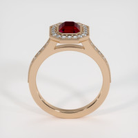 1.55 Ct. Ruby Ring, 18K Rose Gold 3