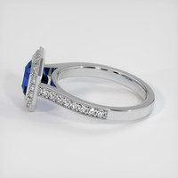 2.58 Ct. Bi Color Sapphire Ring, 18K White Gold 4
