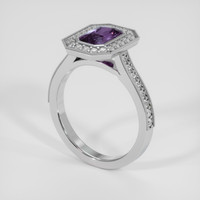 1.43 Ct. Bi Color Sapphire Ring, 18K White Gold 2