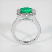 3.82 Ct. Emerald Ring, 18K White Gold 3