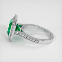 3.82 Ct. Emerald Ring, 18K White Gold 4