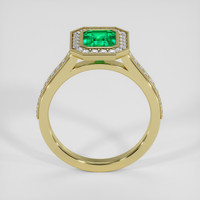 1.54 Ct. Emerald Ring, 18K Yellow Gold 3